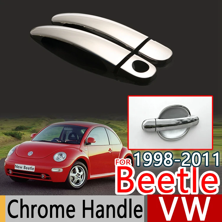 For VW Beetle 1998-2011 Chrome Door Handle Covers Trim Set of 2Pcs Volkswagen New Beetle Car Accessories Car Styling 2006 2008
For VW Beetle 1998-2011 Chrome Door Handle Covers Trim Set of 2Pcs Volkswagen New Beetle Car Accessories Car Styling 2006 2008