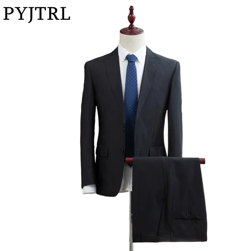 Image Jacket Pants New Men s Mens Suits Slim Business Suits Groom Wedding Men Suit