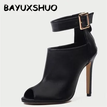 BAYUXSHUO New Brand Women Pumps Sexy Peep Toe Ankle Buckle Zipper High Heels Gladiator Stiletto Sandals Roman Party Shoes Woman
BAYUXSHUO New Brand Women Pumps Sexy Peep Toe Ankle Buckle Zipper High Heels Gladiator Stiletto Sandals Roman Party Shoes Woman