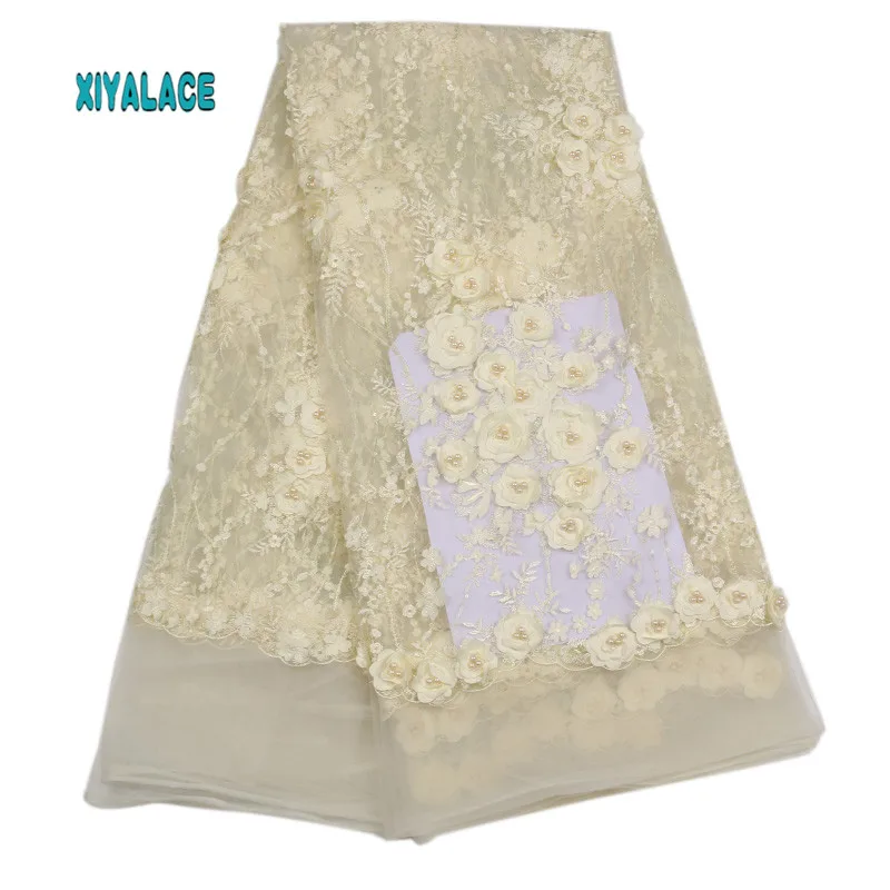 African Lace Fabric 2019 High Quality Lace 3D Flowers Tullle Lace Fabric French Beads Lace Fabric For Party Beads YA1942B-3
African Lace Fabric 2019 High Quality Lace 3D Flowers Tullle Lace Fabric French Beads Lace Fabric For Party Beads YA1942B-3