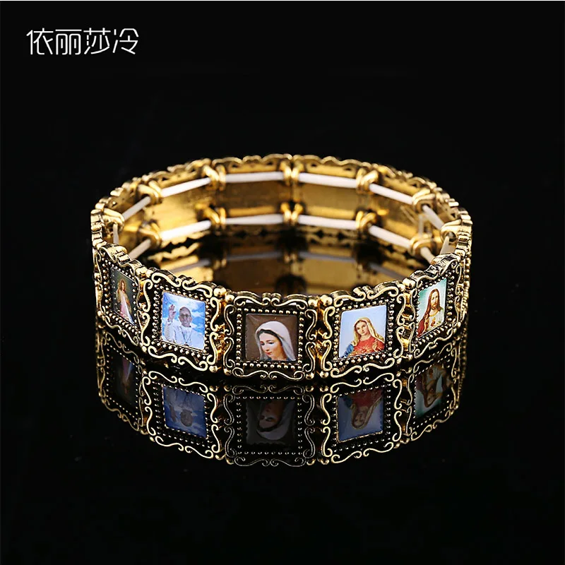 Jesus Cross Beaded Bracelet, Jesus Christian Cross Bracelet, Christ Core Beaded Alloy Bracelet. Random picture
Jesus Cross Beaded Bracelet, Jesus Christian Cross Bracelet, Christ Core Beaded Alloy Bracelet. Random picture