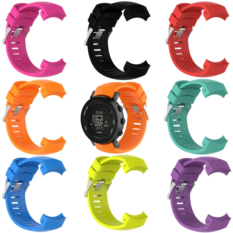 Fashion 25 mm Silicone Replaceable Watchband Watch Strap for SUUNTO CORE ALU Black Smart Sports Watch 8 Colors
Fashion 25 mm Silicone Replaceable Watchband Watch Strap for SUUNTO CORE ALU Black Smart Sports Watch 8 Colors