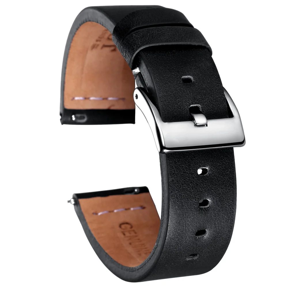 Hemsut Quick Release Leather Watch Bands Black Calf Handmade Vintage Leather Watch Strap 18mm 20mm 22mm
Hemsut Quick Release Leather Watch Bands Black Calf Handmade Vintage Leather Watch Strap 18mm 20mm 22mm