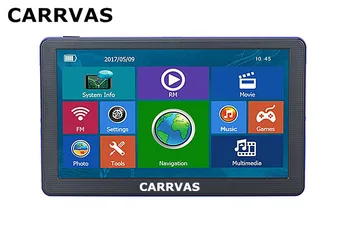 

CARRVAS 7 inch Capacitive Car GPS Navigation 8GB 256M Bluetooth AV IN FM 2019 Europe maps or Russia Navitel map navigators