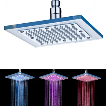 Square LED Shower Head Water Temperature Sensing 3-Color LED Light Changing CEILING SHOWER Sprinkler
Square LED Shower Head Water Temperature Sensing 3-Color LED Light Changing CEILING SHOWER Sprinkler