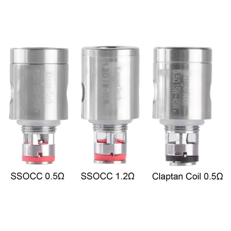 50 шт./лот SSOCC катушки 0.5ohm 1.2ohm 1.5ohm сменные головки распылителя TC Ni200 0.15ohm для