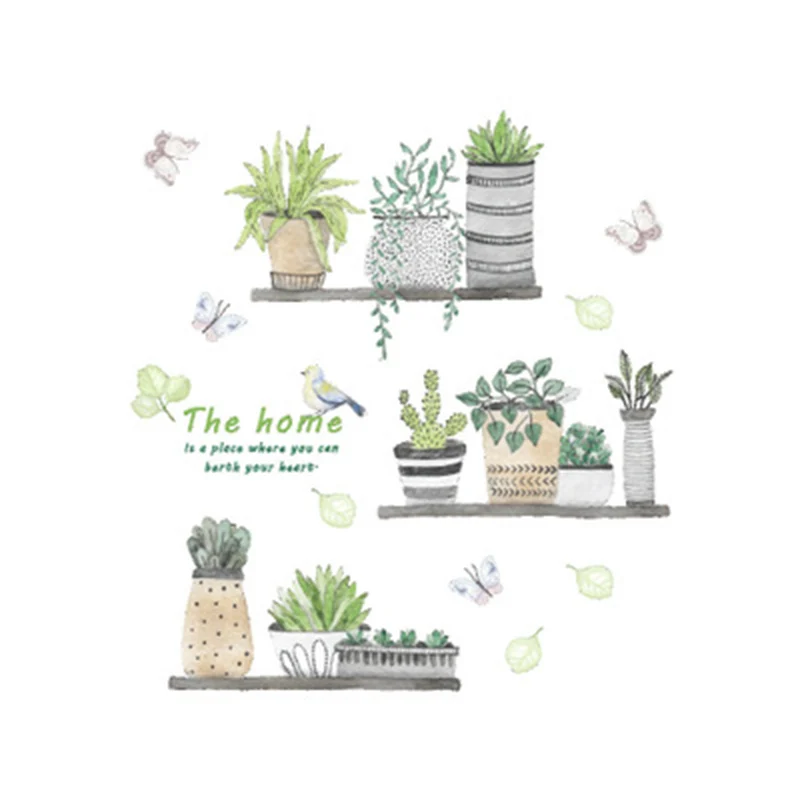 Fresh Potted Plants on Shelves Wall Stickers Corridor Hallway Dinning Room Decor Wall Mural Poster Art The Home Wall Applique
Fresh Potted Plants on Shelves Wall Stickers Corridor Hallway Dinning Room Decor Wall Mural Poster Art The Home Wall Applique