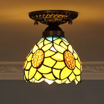 Dia16cm Sunflowers Ceiling Lamp Stained Glass Lamparas Vintage Corridor Stairs Aisle LED Sunflower Lamp Bedroom Ceiling Light
Dia16cm Sunflowers Ceiling Lamp Stained Glass Lamparas Vintage Corridor Stairs Aisle LED Sunflower Lamp Bedroom Ceiling Light