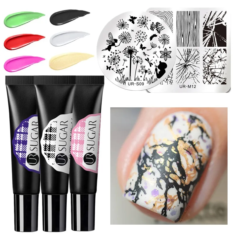 UR SUGAR Stamping Gel Set 8ml Black White for Nail Art Stamping Plates UV Gel Polish Soak Off Varnish Printing Oil Template Kits
UR SUGAR Stamping Gel Set 8ml Black White for Nail Art Stamping Plates UV Gel Polish Soak Off Varnish Printing Oil Template Kits