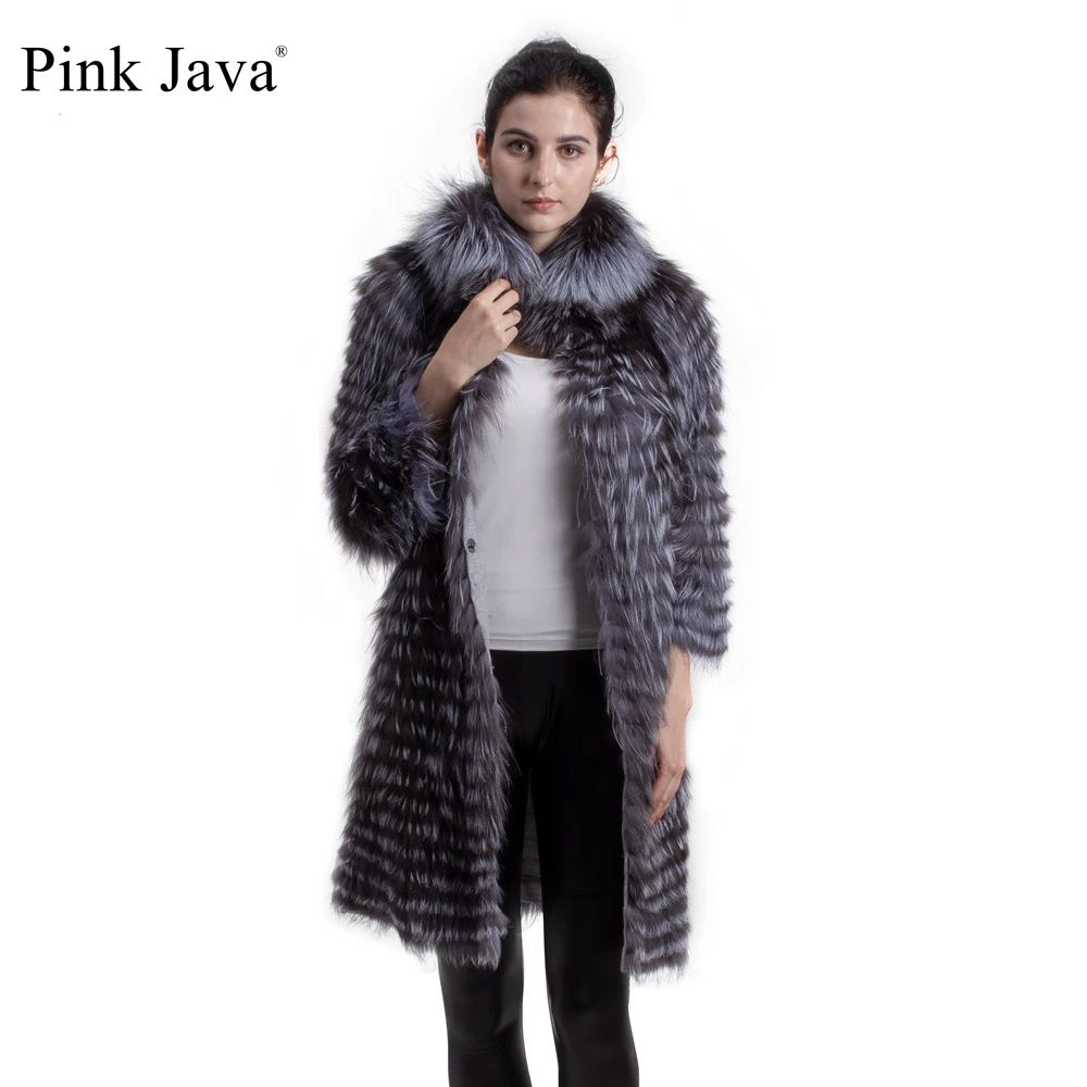 Pink Java QC8141 2017 new arrival Women Real Silver Fox Fur Coats Fashion Fur Jacket Striped Style Overcoat Fox Fur Outerwear
Pink Java QC8141 2017 new arrival Women Real Silver Fox Fur Coats Fashion Fur Jacket Striped Style Overcoat Fox Fur Outerwear