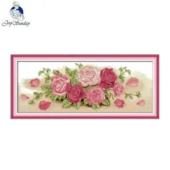 Joy Sunday Pink Rose DIY Painting Set Cross Stitch Kit Needlework Embroidery Wall Decoration Chinese Cross Stitch Pattern Design
Joy Sunday Pink Rose DIY Painting Set Cross Stitch Kit Needlework Embroidery Wall Decoration Chinese Cross Stitch Pattern Design
