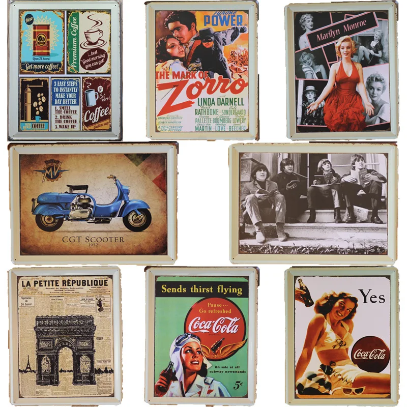 Retro home decoration 40X30CM character iron painting bar clothing store cafe KTV hotel personality crafts wall hanging
Retro home decoration 40X30CM character iron painting bar clothing store cafe KTV hotel personality crafts wall hanging