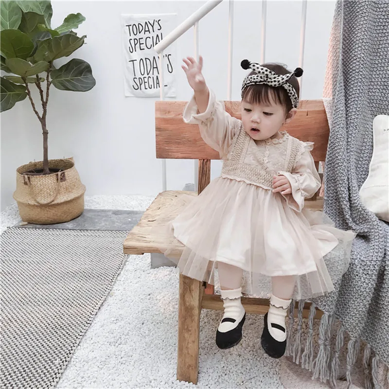 Vestidos 2019 Spring Baby Girl Princess Dress Soild Full Sleeve Lace Yarn Toddler Dress Children Costume for Kids Clothes 1-5T
Vestidos 2019 Spring Baby Girl Princess Dress Soild Full Sleeve Lace Yarn Toddler Dress Children Costume for Kids Clothes 1-5T