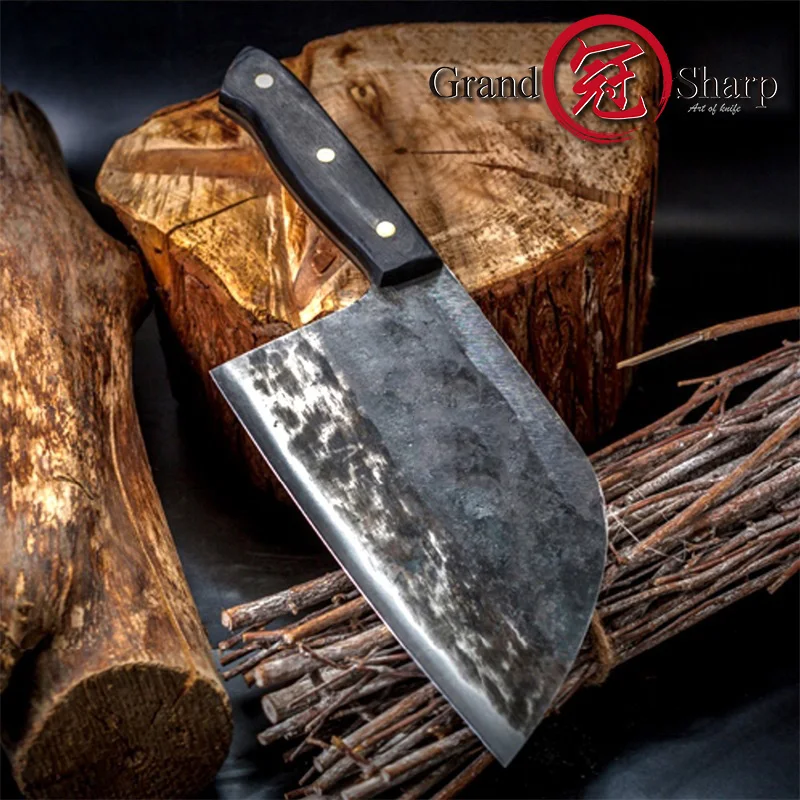 7'' Handmade Forged Chef Knife Clad Steel Forged Chinese Cleaver Professional Kitchen Chef Knives Vegetable Meat Cutting Tools
7'' Handmade Forged Chef Knife Clad Steel Forged Chinese Cleaver Professional Kitchen Chef Knives Vegetable Meat Cutting Tools