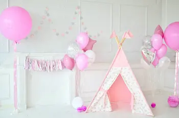 White And Pink star Balloons Tent Wigwam photo backdrop Vinyl cloth High quality Computer print party background
White And Pink star Balloons Tent Wigwam photo backdrop Vinyl cloth High quality Computer print party background