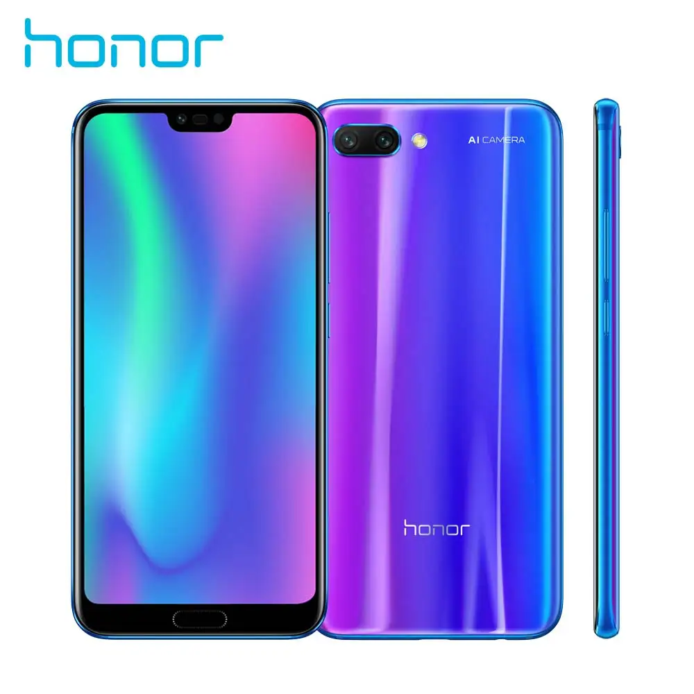 Глобальный Versio huawei Honor 10 Android 8 1 5 дюймов 2280x1080 P Honor10 экран Восьмиядерный face ID NFC 3400