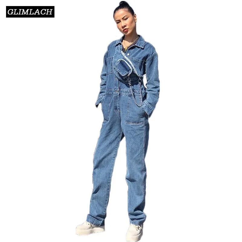 Fashion Streetwear Denim Jumpsuits Women Long Sleeve Overalls Jeans Jumpsuits Spring Korean Rompers Womens Jumpsuit With Pack
Fashion Streetwear Denim Jumpsuits Women Long Sleeve Overalls Jeans Jumpsuits Spring Korean Rompers Womens Jumpsuit With Pack