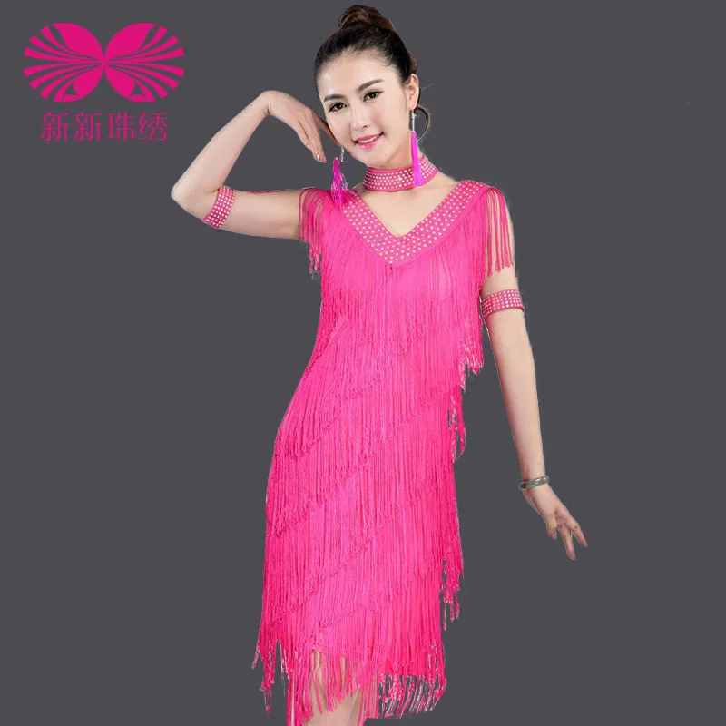 2019 Fashion Sexy Latin Dance Dress Tassels Sequins Dance Wear Desigual For Stage Performance Nightclub Party
2019 Fashion Sexy Latin Dance Dress Tassels Sequins Dance Wear Desigual For Stage Performance Nightclub Party