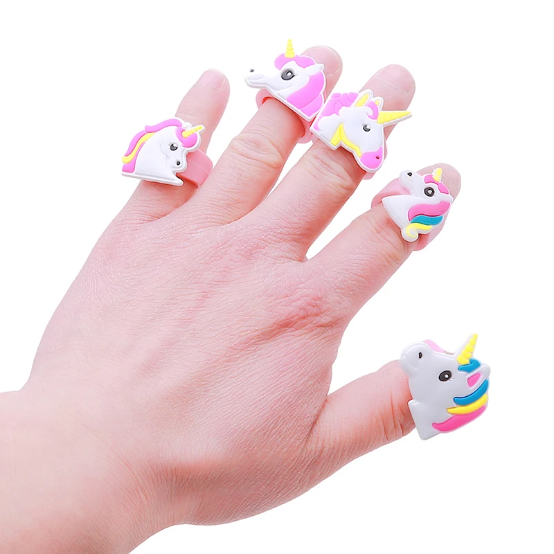 5 PCS/Set Unicorn Shape Multicolor PVC Rings Cartoon Rings Mini Charm Jewelry Birthday Gift For Baby Kids Girl Children
5 PCS/Set Unicorn Shape Multicolor PVC Rings Cartoon Rings Mini Charm Jewelry Birthday Gift For Baby Kids Girl Children