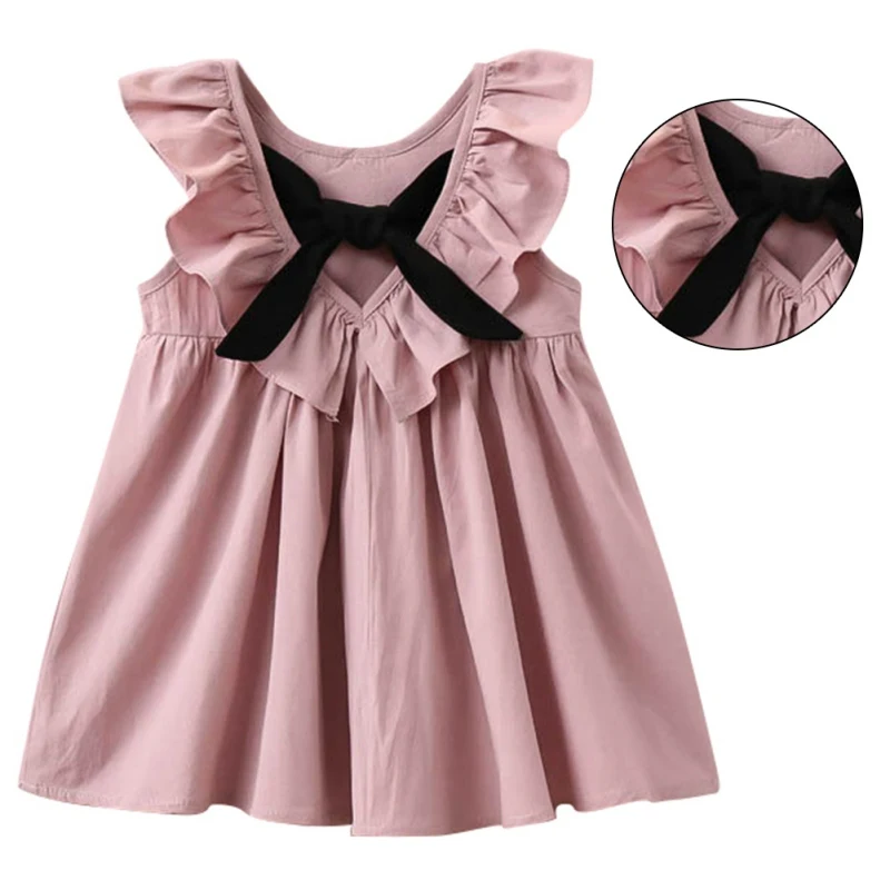 Kids Summer New Princess Style Girls Dress Fashion Fly Sleeve Baby Girls Bow Dress Girl Clothing For Children Cute Dresses
Kids Summer New Princess Style Girls Dress Fashion Fly Sleeve Baby Girls Bow Dress Girl Clothing For Children Cute Dresses