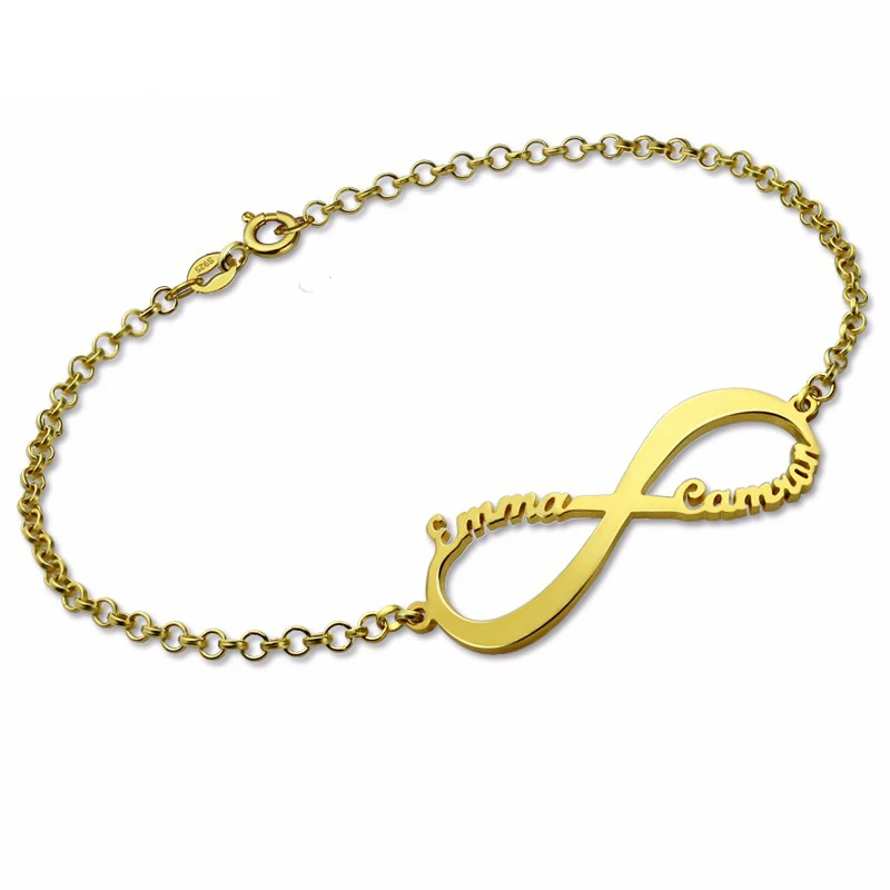 2019 Brand Customized Name Bracelet Infinity Symbol Bracelets Infinite Love Bangles Women Jewelry Gold Color pulseira feminina
2019 Brand Customized Name Bracelet Infinity Symbol Bracelets Infinite Love Bangles Women Jewelry Gold Color pulseira feminina