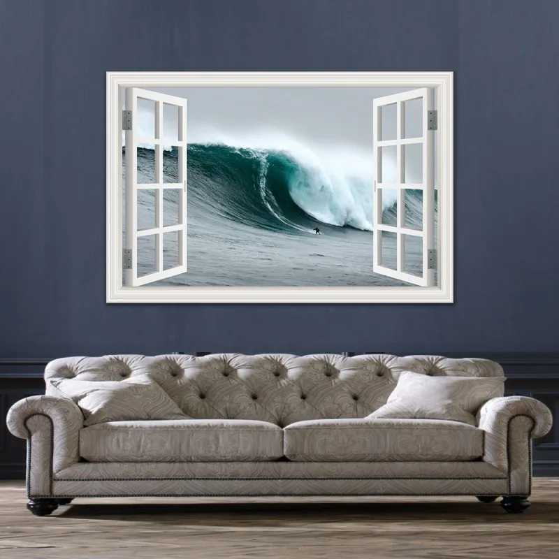 3d Window View Stickers Surf Sea Wall Sticker Removable Landscape Wallpaper Pvc Decals For Living Room Home Decor Artwork
3d Window View Stickers Surf Sea Wall Sticker Removable Landscape Wallpaper Pvc Decals For Living Room Home Decor Artwork