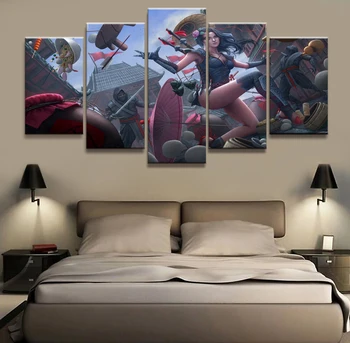 5 Panel Japanese Samurai Girl Animation Canvas Printed Painting For Living Room Wall Home Decor Picture Artworks Modern Poster
5 Panel Japanese Samurai Girl Animation Canvas Printed Painting For Living Room Wall Home Decor Picture Artworks Modern Poster