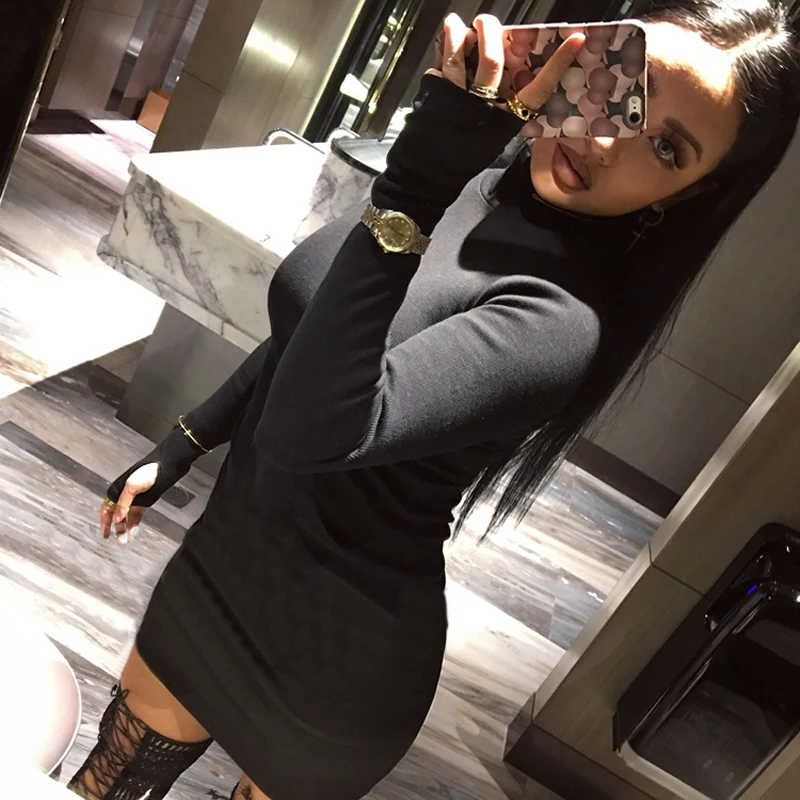 Fashion Autumn Women High Elastic Thread Knitted Dress Long Sleeve Bodycon Stretch Woman Solid Casual Party Lady Dresses
Fashion Autumn Women High Elastic Thread Knitted Dress Long Sleeve Bodycon Stretch Woman Solid Casual Party Lady Dresses