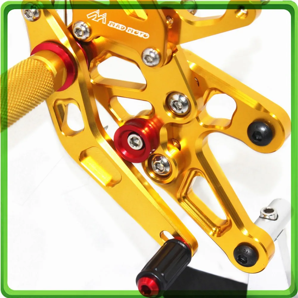CNC Adjustable Rear Sets Rearset Footrest Foot Rest Pegs for BMW S1000RR 2015 2016 2017 (6)
