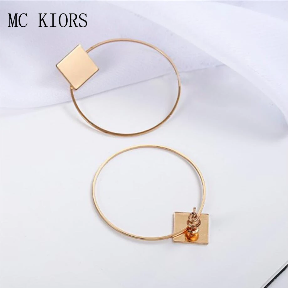 Round Circle Golden Silver Color Square Geometric Pendants Drop Earrings For Women Personality Simple Dangle Earring Wholesale
Round Circle Golden Silver Color Square Geometric Pendants Drop Earrings For Women Personality Simple Dangle Earring Wholesale