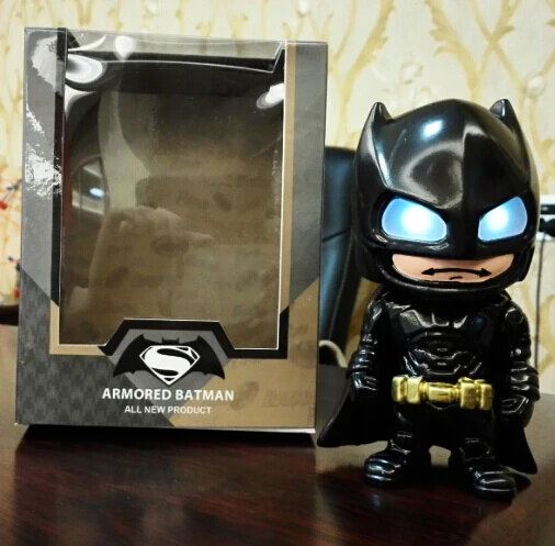 NEW hot 14cm Justice league Batman vs Superman Super hero Touch luminous action figure toys collection christmas toy doll
NEW hot 14cm Justice league Batman vs Superman Super hero Touch luminous action figure toys collection christmas toy doll