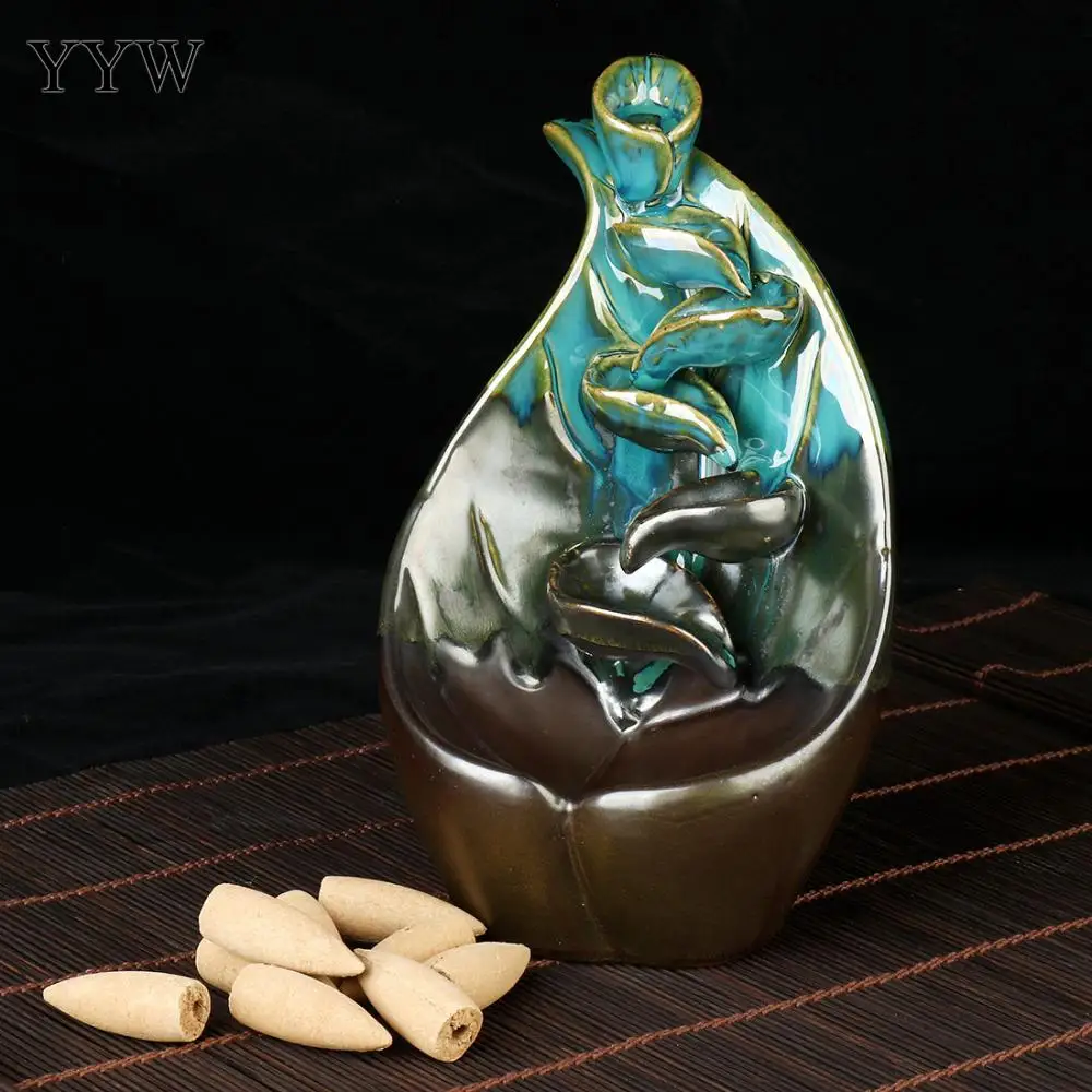 Rose Shape Backflow Incense Burner Holder Ceramic Buddha Waterfall Censer Creatives Aroma Burner Calm Emotions Home Decor
Rose Shape Backflow Incense Burner Holder Ceramic Buddha Waterfall Censer Creatives Aroma Burner Calm Emotions Home Decor