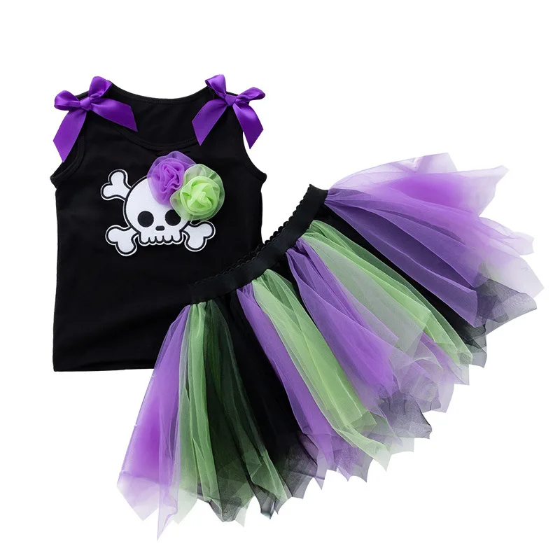 Girls Halloween Cosplay Costume Baby Toddler Dress Skirt Skeleton Pumpkin Printed Black Tutu Halloween Chirstmas Party Cotton
Girls Halloween Cosplay Costume Baby Toddler Dress Skirt Skeleton Pumpkin Printed Black Tutu Halloween Chirstmas Party Cotton