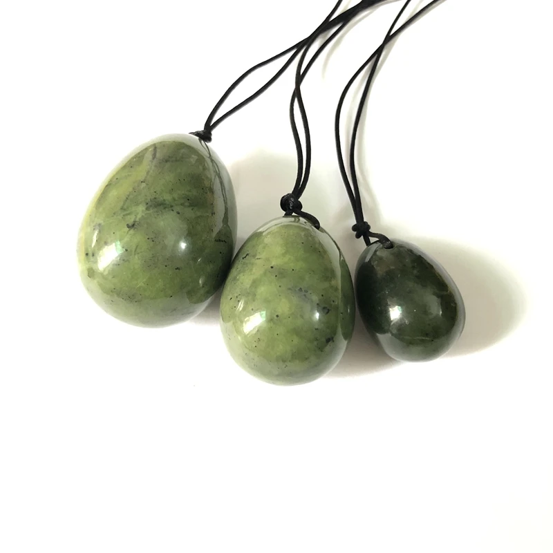 

Yoni Egg,Natural Nephrite Serpentine Eggs Polished Chlorophane Massage Chakra Healing Reiki Stone Egg 30mm 40m 50mm