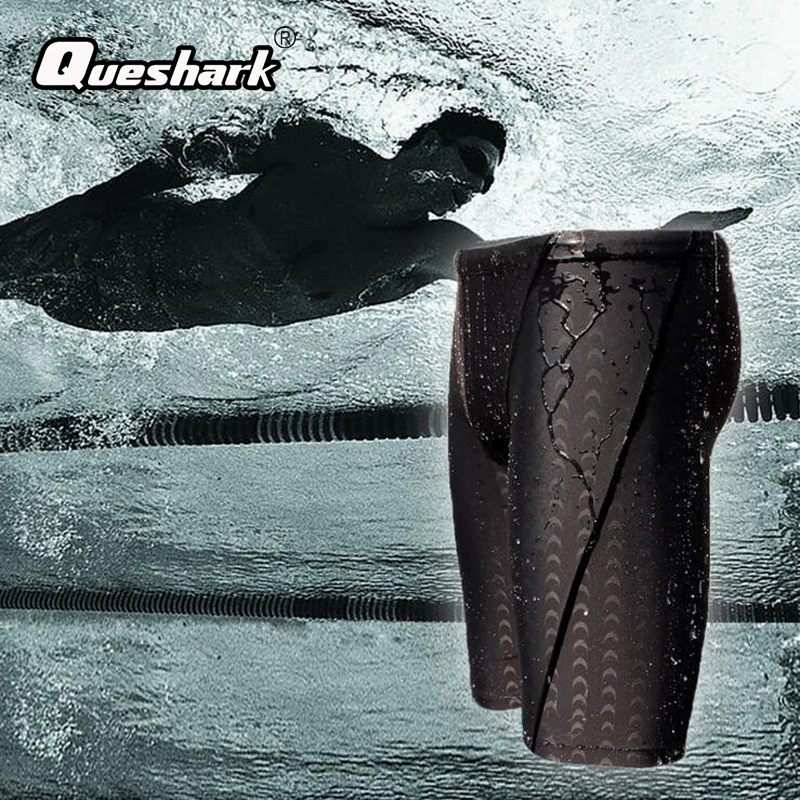 Queshark Men Sharkskin Professional Flat Swim Shorts Polyester Elastic Tight Beach Surfing Swimwear Quick-Drying Swim Briefs
Queshark Men Sharkskin Professional Flat Swim Shorts Polyester Elastic Tight Beach Surfing Swimwear Quick-Drying Swim Briefs