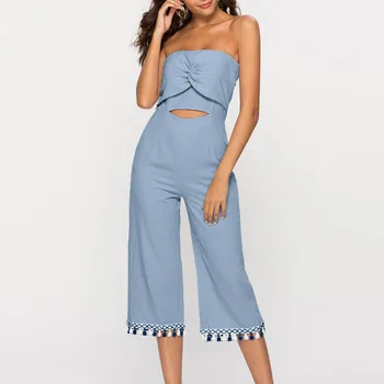 2019 Womens Summer Lady Soild Sleeveless Long Trouser Playsuits Jumpsuit Rompers 3.19
2019 Womens Summer Lady Soild Sleeveless Long Trouser Playsuits Jumpsuit Rompers 3.19
