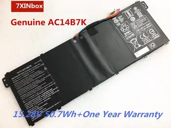 7XINbox Genuine AC14B7K Laptop Battery For Acer AC14B7K 41CP5/57/80 Series Tablet 15.28V 50.7wh 3320mAh
7XINbox Genuine AC14B7K Laptop Battery For Acer AC14B7K 41CP5/57/80 Series Tablet 15.28V 50.7wh 3320mAh