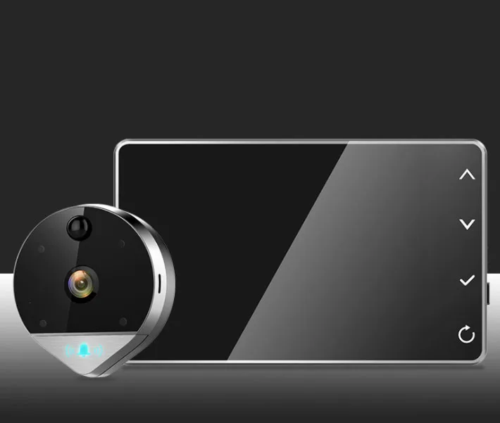 Water Drop Style 4.3" Screen Peephole Viewer w/t TF Card Slot,Digital Home Security Doorbell Motion Detection Wide Viewing Angle
Water Drop Style 4.3" Screen Peephole Viewer w/t TF Card Slot,Digital Home Security Doorbell Motion Detection Wide Viewing Angle