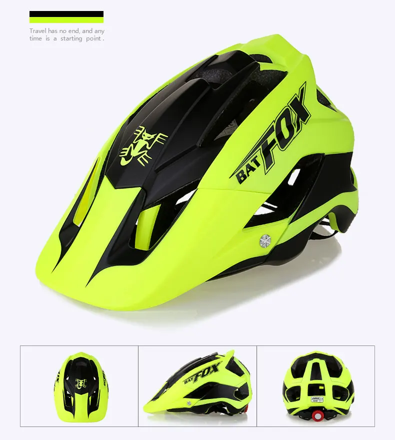 new overall molding MTB Road bike helmet ultra-light bike helmet high quality bike helmet casco ciclismo 7 colour BATFOX DH AM