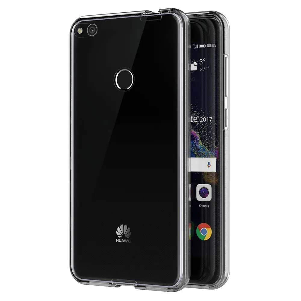 Силиконовый чехол для Huawei P8 Lite 2017 прозрачный ТПУ с полным корпусом 360 градусов P20