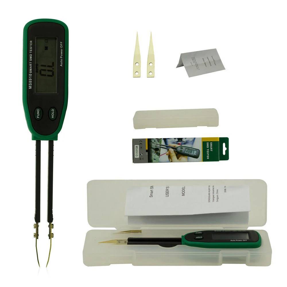 New Smart SMD Capacitance Meter Multimeter MASTECH MS8910 LCD Display Auto Scanning Ranging Diode Capacitance Capacitor Tester
New Smart SMD Capacitance Meter Multimeter MASTECH MS8910 LCD Display Auto Scanning Ranging Diode Capacitance Capacitor Tester