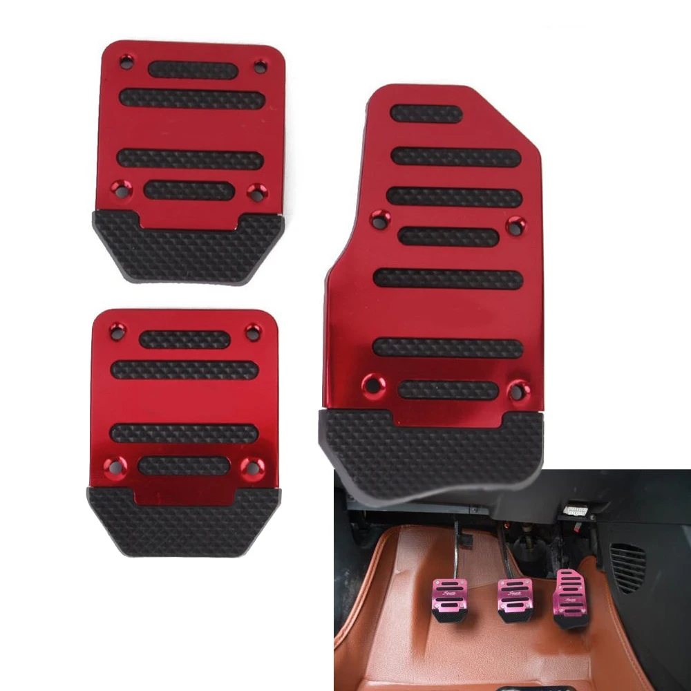 Car Styling Car Pedal Pads 3Pcs Non Slip Car Aluminum Manual Transmission Red Pedal Cover Set Kit Brake Clutch Accelerator
Car Styling Car Pedal Pads 3Pcs Non Slip Car Aluminum Manual Transmission Red Pedal Cover Set Kit Brake Clutch Accelerator