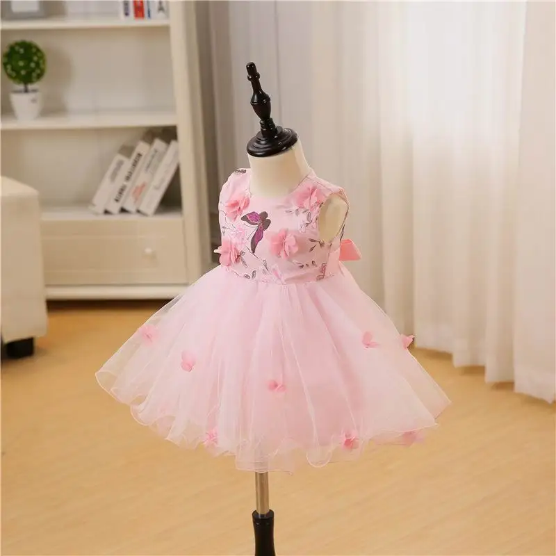 Retail Summer Baby Girls Flower Wedding Dresses Christening Princess Dress Infant First Birthday Girl pink Baptism Dress 8501BB
Retail Summer Baby Girls Flower Wedding Dresses Christening Princess Dress Infant First Birthday Girl pink Baptism Dress 8501BB