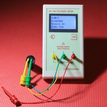 Portable MK328 LCR ESR Tester transistor inductance capacitance resistance meter
Portable MK328 LCR ESR Tester transistor inductance capacitance resistance meter