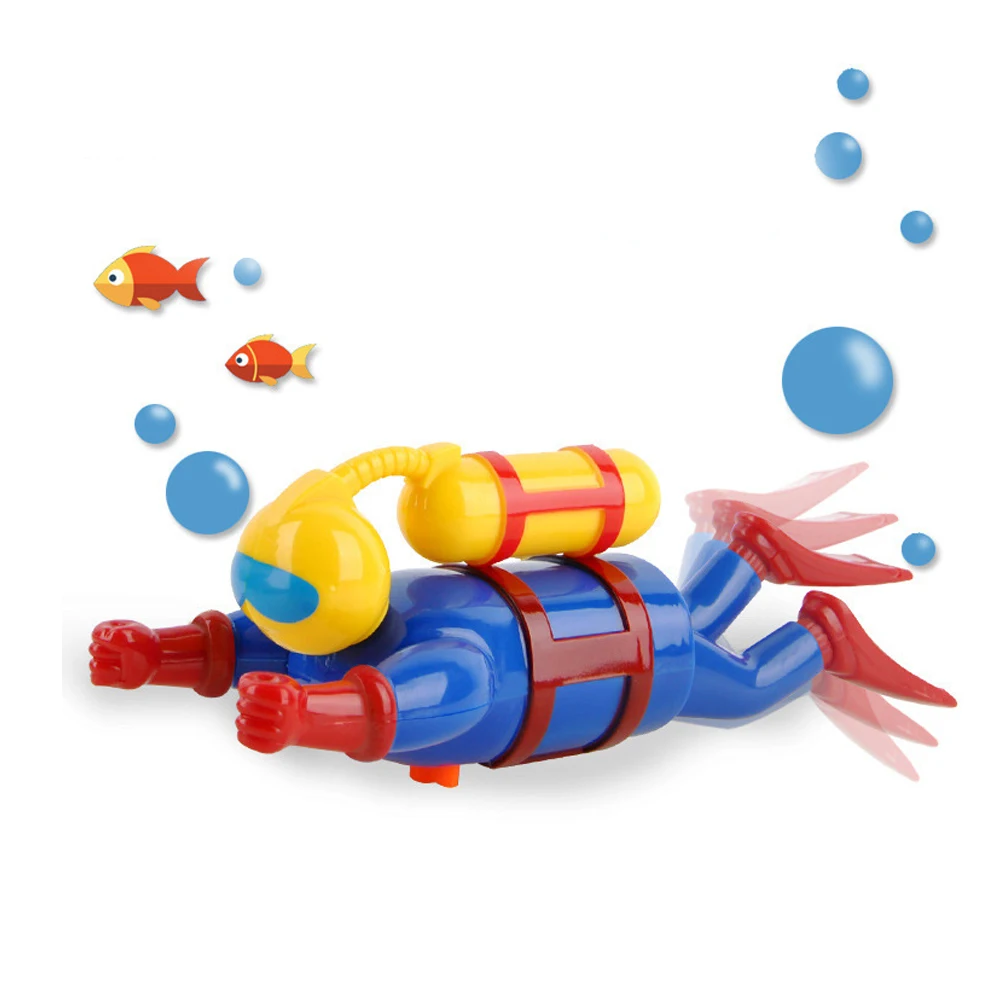 Clockwork Mechanical Toy Chain Diver Figurine Wind-up Swim Bath Divers Bath Taken Bathtub Kid's Toy Accessories Figure Gliding
Clockwork Mechanical Toy Chain Diver Figurine Wind-up Swim Bath Divers Bath Taken Bathtub Kid's Toy Accessories Figure Gliding