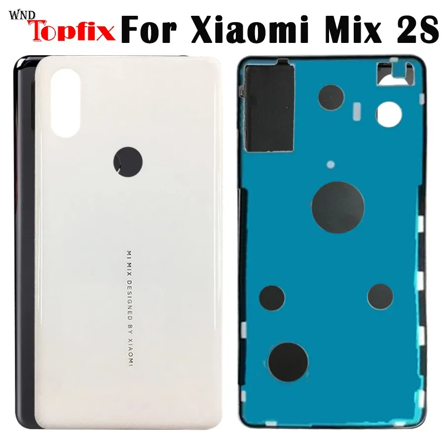 3D стекло для Xiaomi Mix 2S задняя крышка батареи Дверь Задняя стеклянная корпуса Mi mix