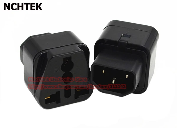 NCHTEK IEC 320 C14 Male to Universal Female Power Adapter AC Plug Connector/Free DHL shipping/100PCS | Обустройство дома