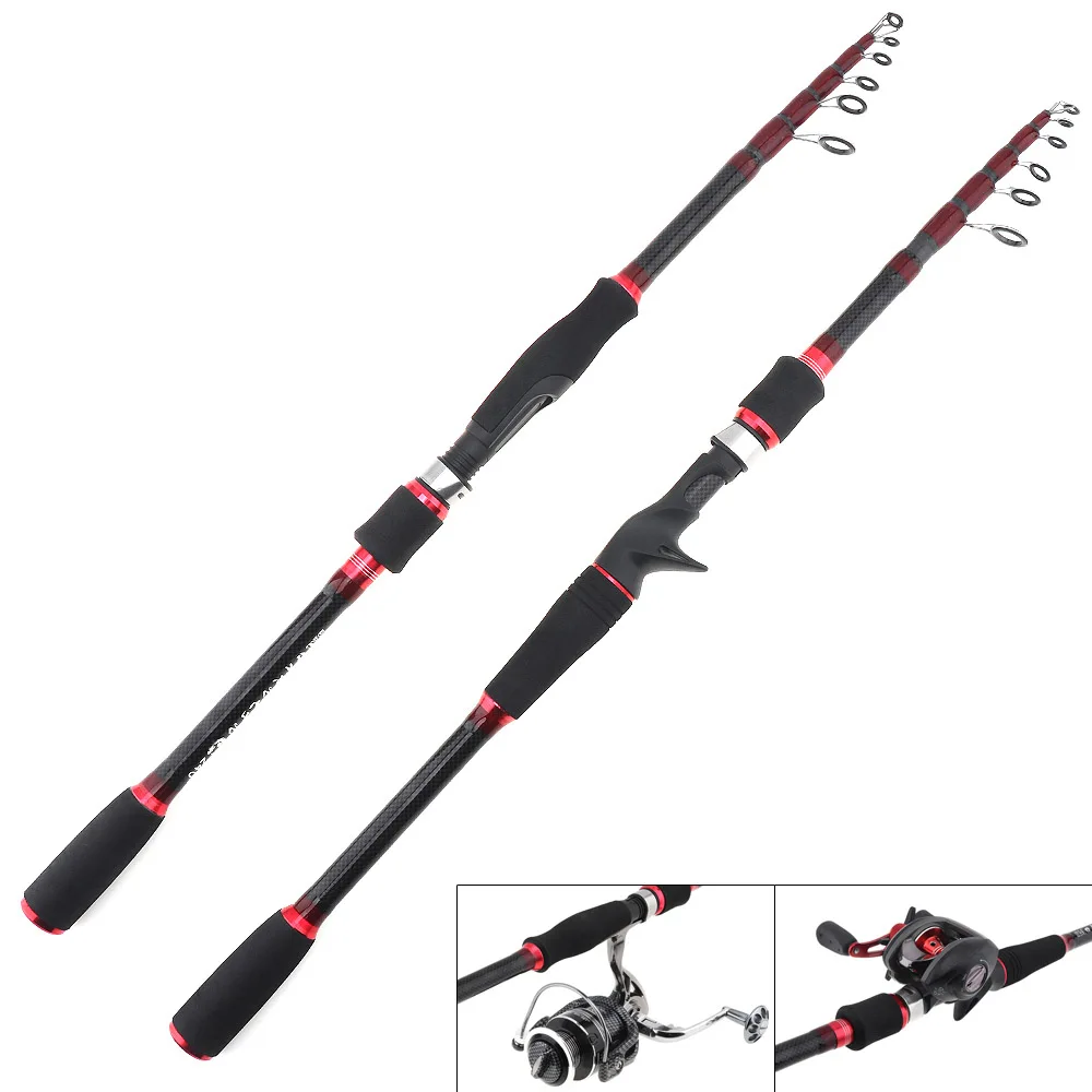 2.1m 2.4m 2.7m 7 Section Carbon Fiber Lure Fishing Rod Travel Ultra Light Spinning / Casting Fishing Pole Fishing Tackle
2.1m 2.4m 2.7m 7 Section Carbon Fiber Lure Fishing Rod Travel Ultra Light Spinning / Casting Fishing Pole Fishing Tackle
