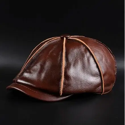 Free Shipping 2017 Winter and Spring Men/Woman Brand New Genuine Leather Black/Brwon Cowboy Caps Quality Cowhide Painter Hats
Free Shipping 2017 Winter and Spring Men/Woman Brand New Genuine Leather Black/Brwon Cowboy Caps Quality Cowhide Painter Hats
