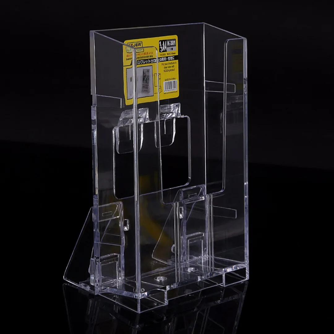 1pc Transparent Card Holder Office Home Display Clear Acrylic Brochure Desk Stand Pamphlet Display Paper Holder
1pc Transparent Card Holder Office Home Display Clear Acrylic Brochure Desk Stand Pamphlet Display Paper Holder
